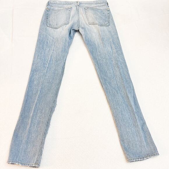 Rag & Bone The Dre Ripped Light Wash Denim Jeans Size 27 - Picture 3 of 8